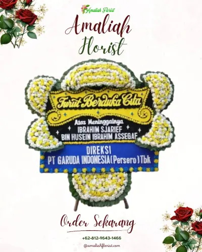 Papan Bunga Duka di Airlangga
