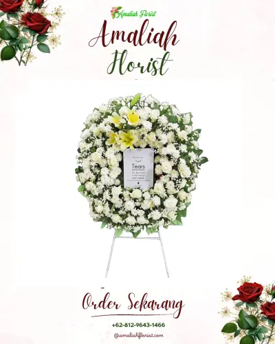Krans Bunga Duka Cita di Airlangga
